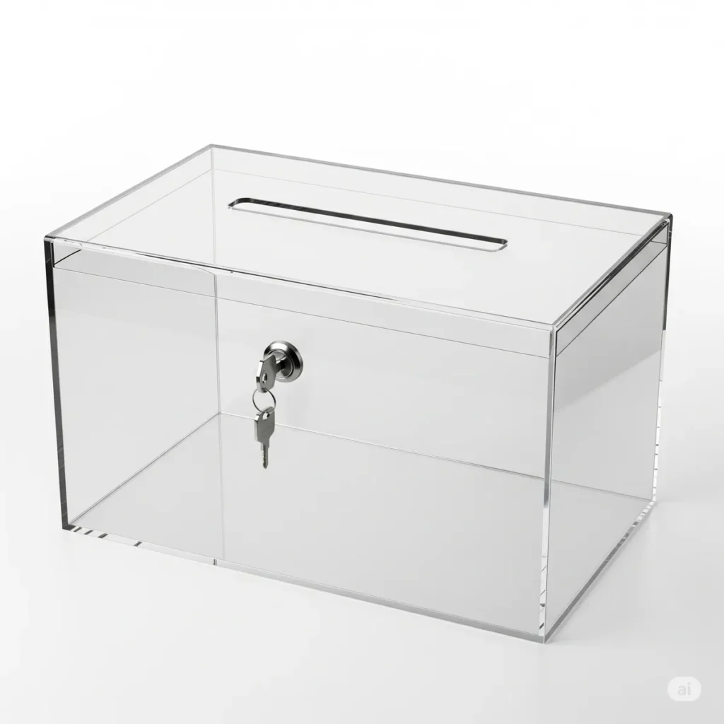 buzon acrilico fondo blanco hd 1200