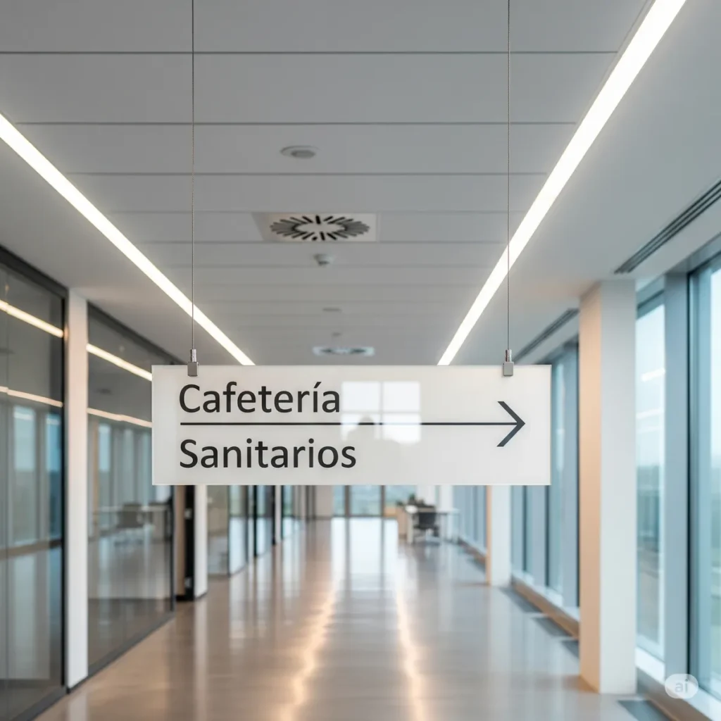 letrero direccional colgante fondo pasillo hd (1) 1200