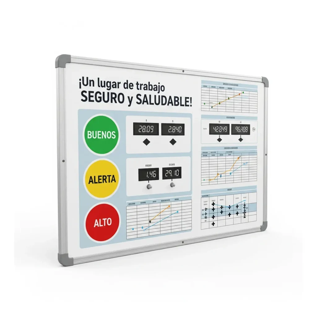 Tablero informativo para pared