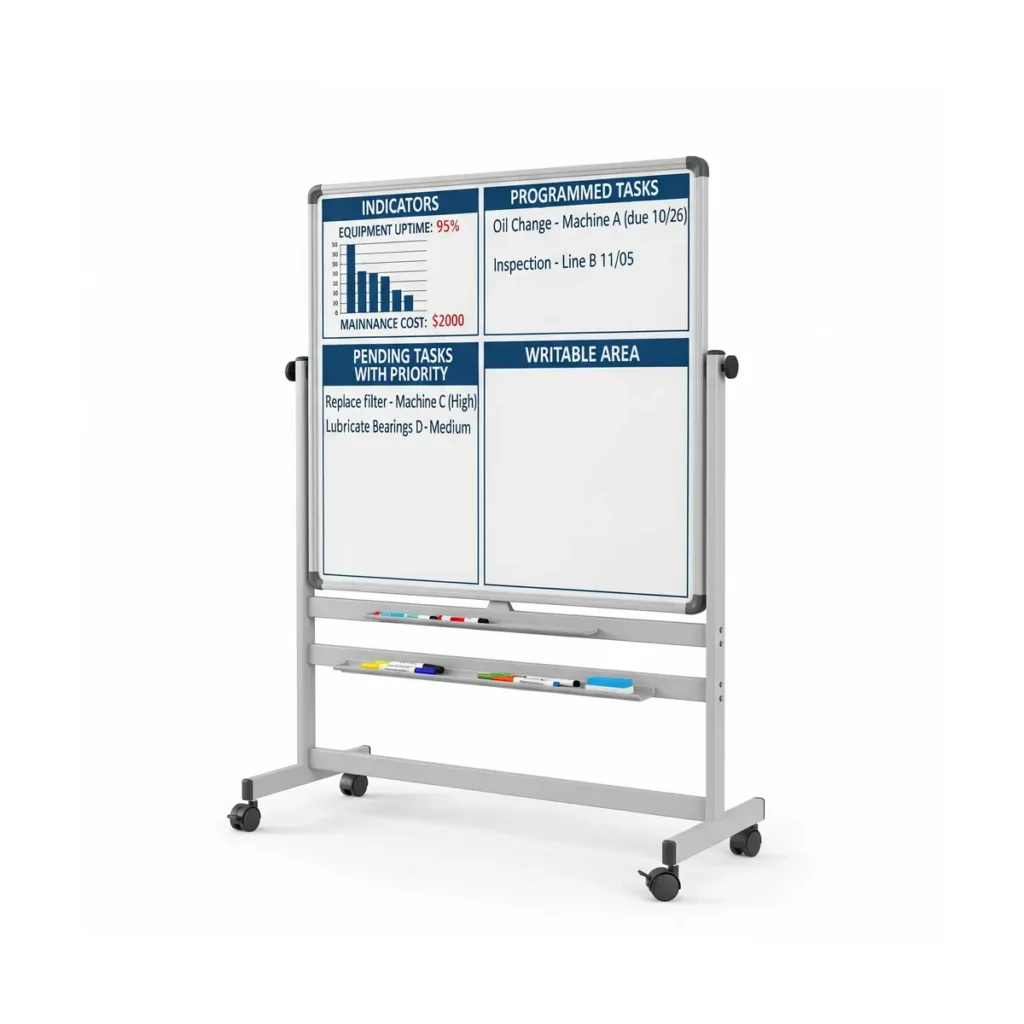 Tablero informativo giratorio