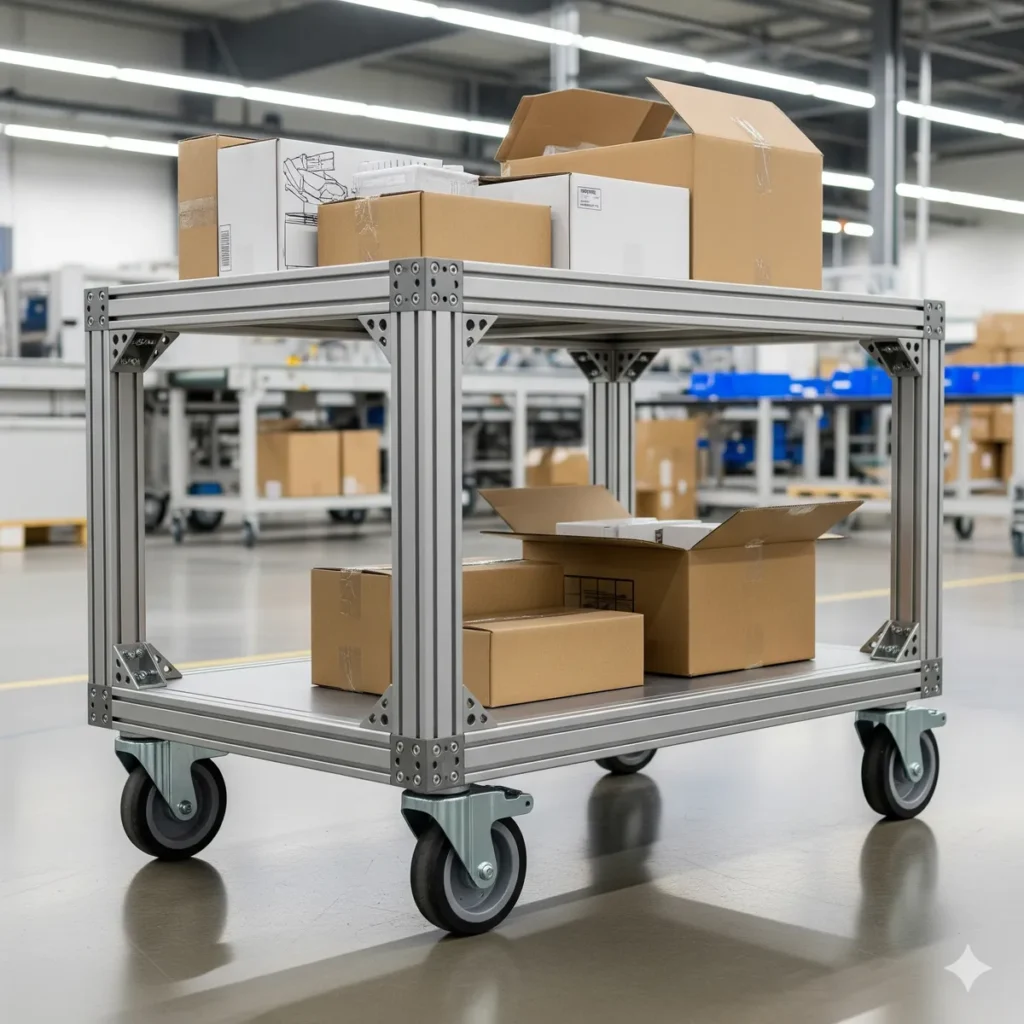 Muebles modulares de aluminio - Carrito modular de aluminio