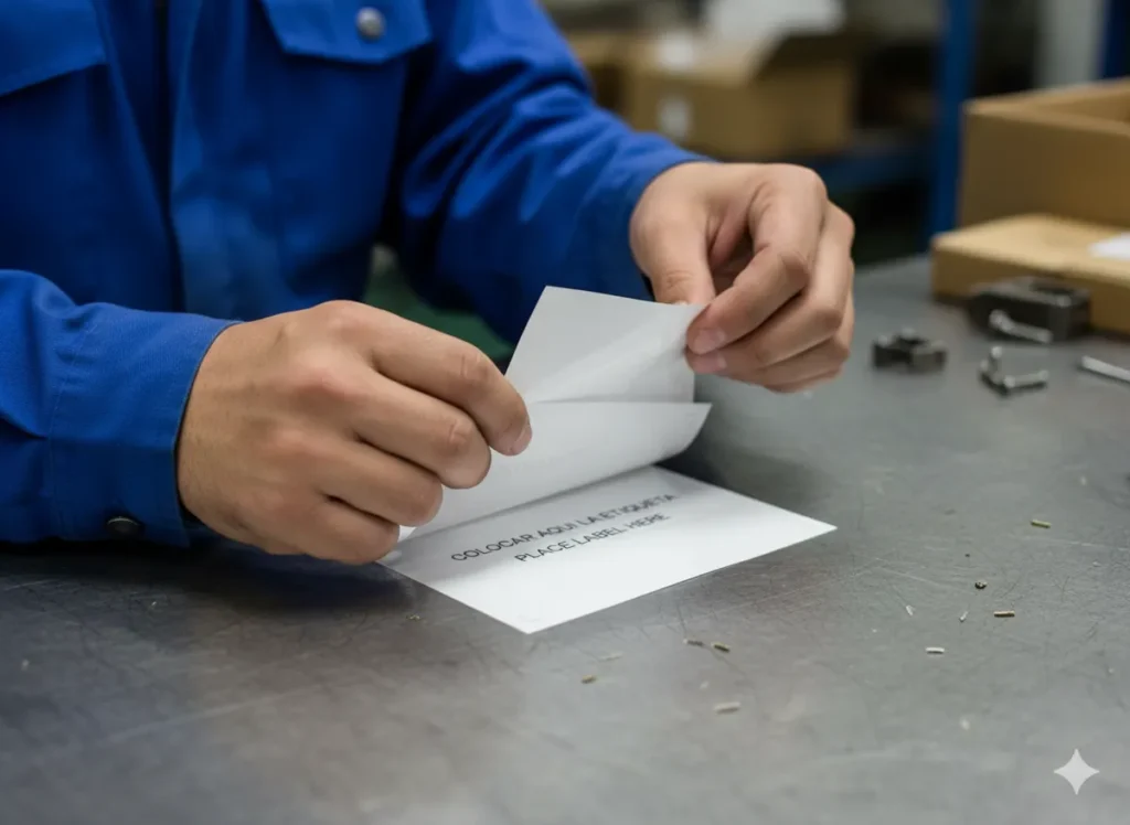 Etiqueta Piggy Back Productos especiales industriales - Etiqueta Piggy Back