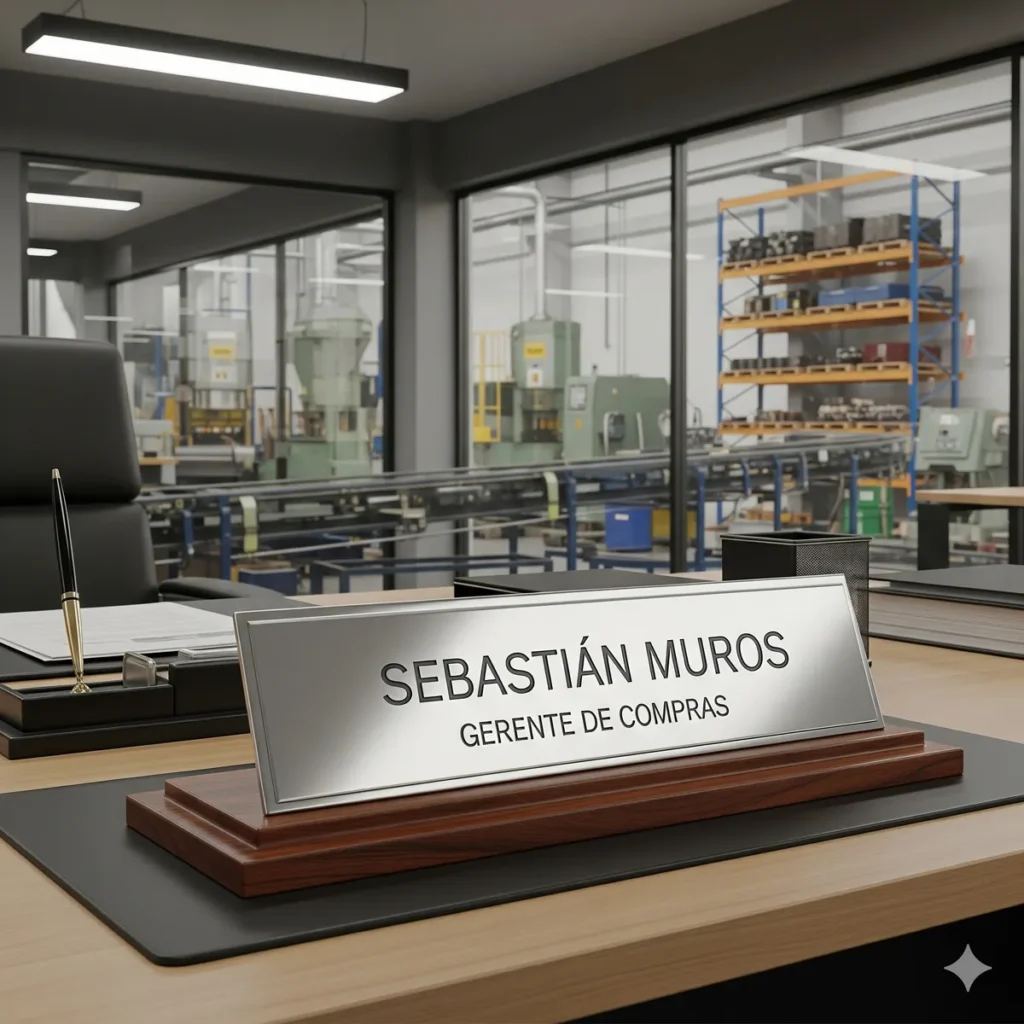 Porta-nombre de escritorio